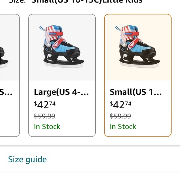 New Adjustable LEVYTEMP Sz Small Youth Ice Skates - Picture 2 of 7